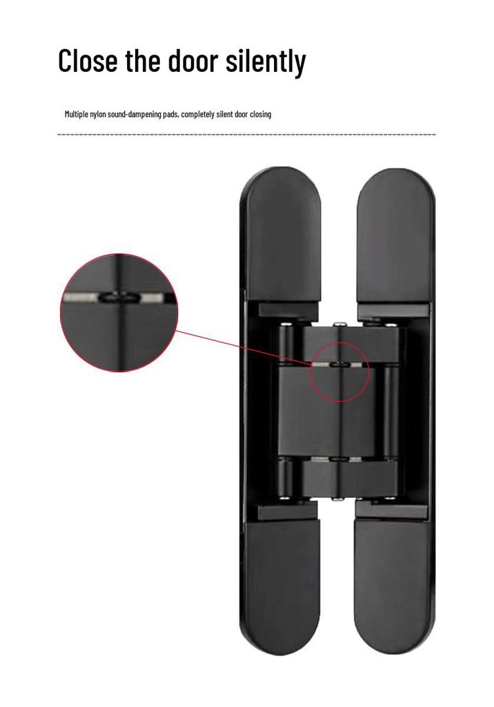 3D Adjustable Concealed Zinc Alloy Hinge for Wooden Doors