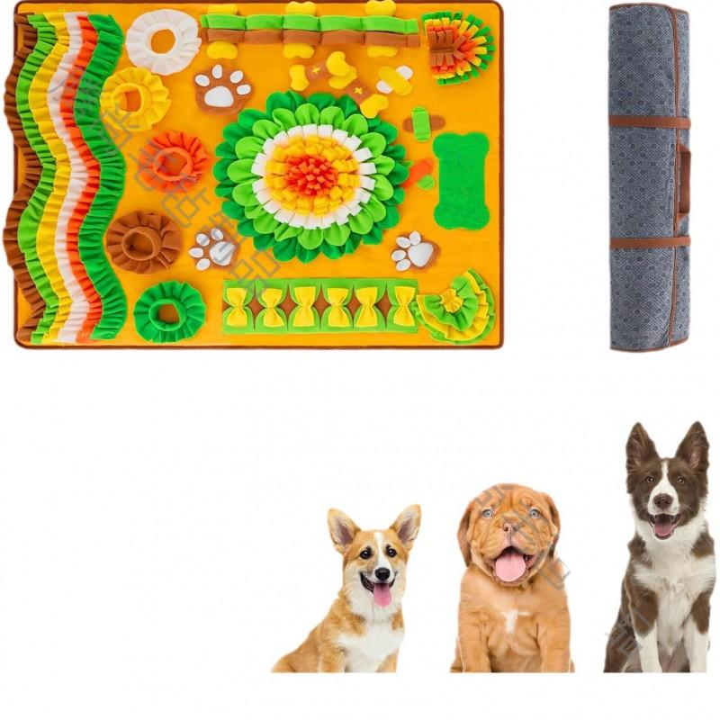 Large Snuffle Mat Dogs - Interactive Scent Training Toy Plush Pet Enrichment Pad 100x80cm
