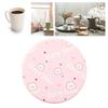 Round Cartoon Diatom Mud Coaster Water Absorbent Coaster Cutlery Insulation Anti Scalding Pad Marble Table Decor