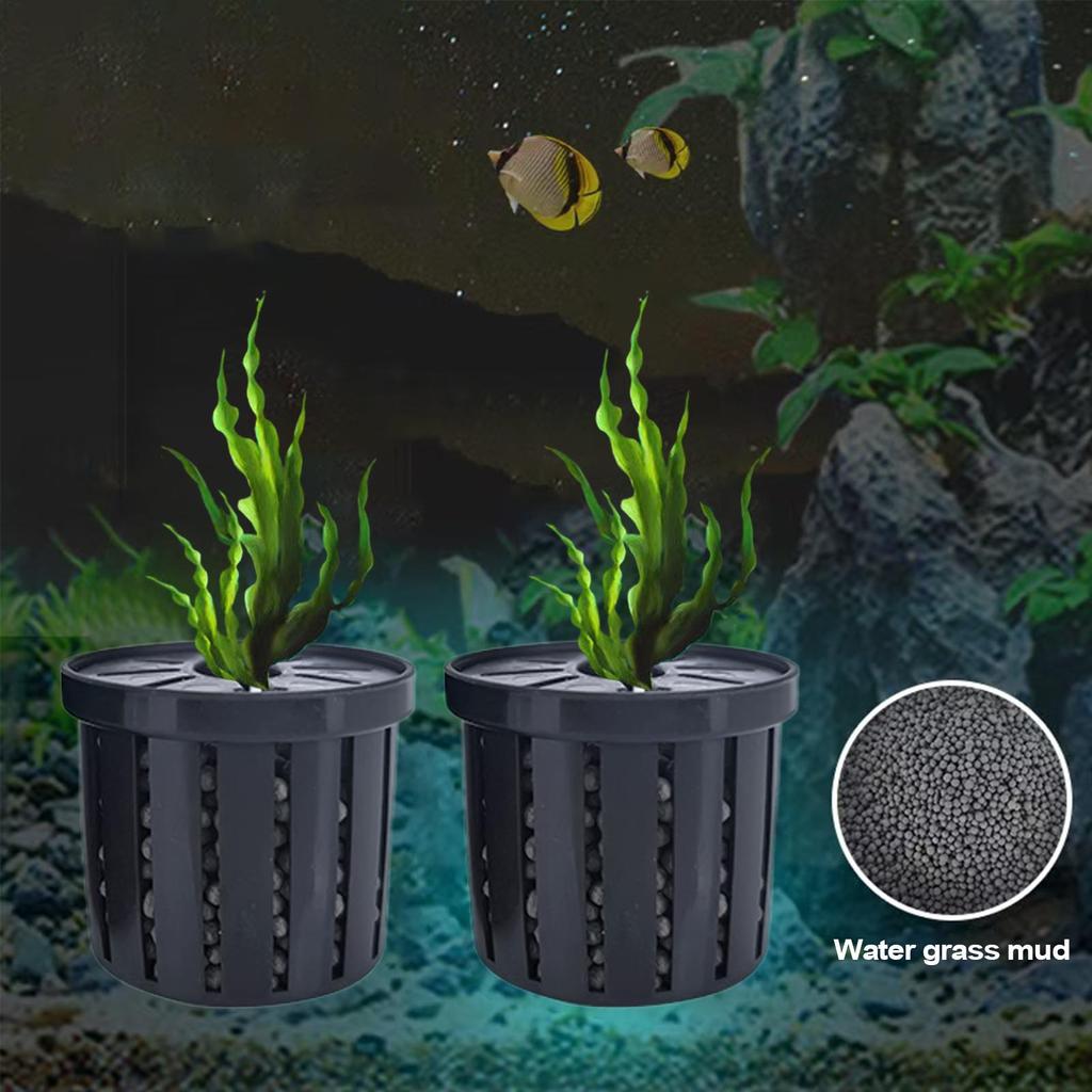 Aquarium Plant Holder Stable Fish Tank Plant Basket Aquarium Hydroponics Planting Holder Water Feature Decoration Accessories