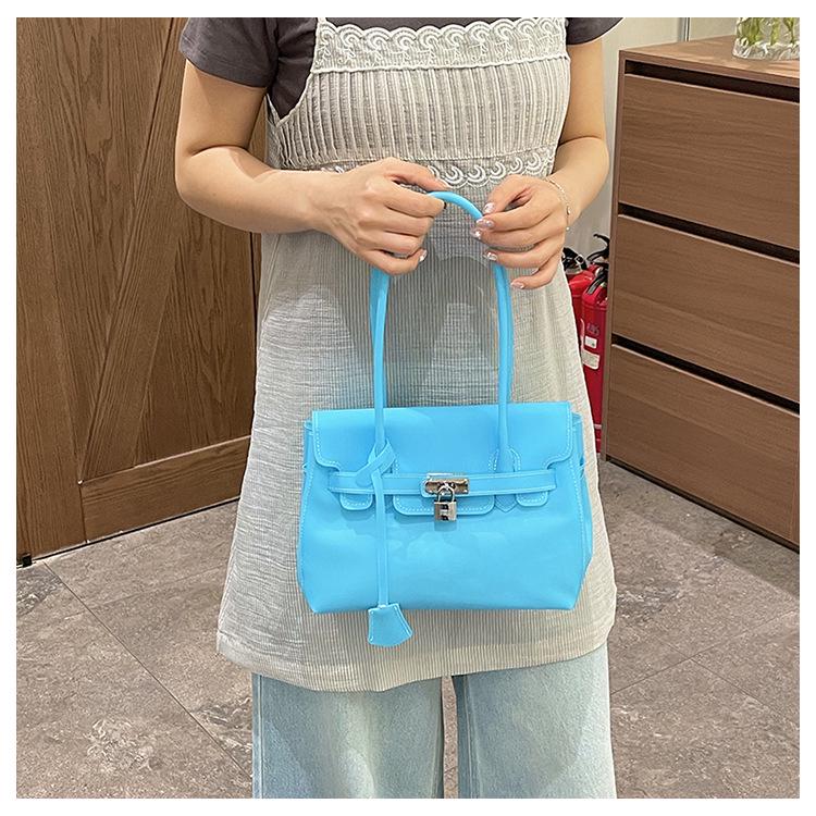 Borsa a Tote Jelly di Lusso da Donna 2026 - Borsa Kelly Colore Caramella Estiva