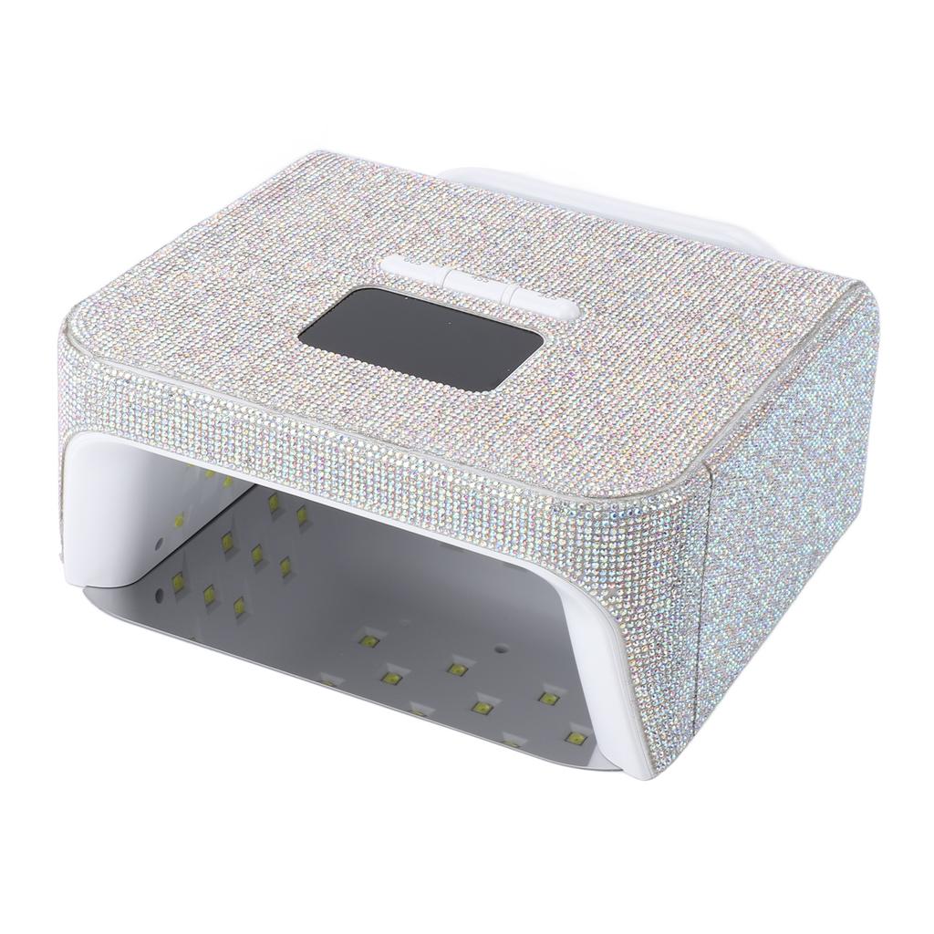 Cordless Nail Light with Rhinestone Rechargeable 220W High Power Quick Dry LED Manicure Lamp
