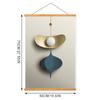 Magnetisches hängendes Gemälde mit geometrischen Bildern, dekoratives Gemälde, Scroll-Fotobild mit solidem Poster-Clip, Wanddekoration
