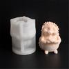 Realistic Hedgehog Candle Mold High Quality Silicone Candle Ornament Mold For Crafting Hedgehog Shaped Candle