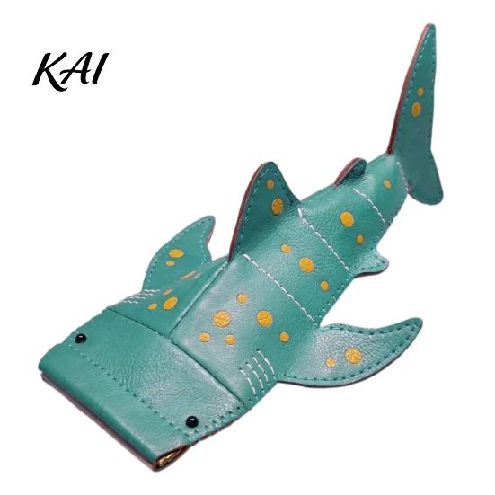 Duurzame Lensbeschermer Haaienshark Zonnebrilhoesje, Creatieve Faux Leren Etui, Brilhoesje Draagbare Brilhouders voor Kinderen Studenten,