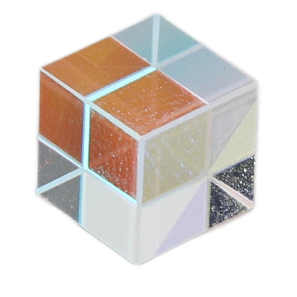 Prism Cube Optical Glass Prism Cube Multi Color Photography Props Tabletop Decoration