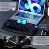 2.4G RGB Wireless Ergonomic Keyboard & Mouse Set with 7-Color Backlit and Anti-Sleep Jitter