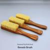 Pear Wood Boar Bristle Shoe Brush for Leather Care