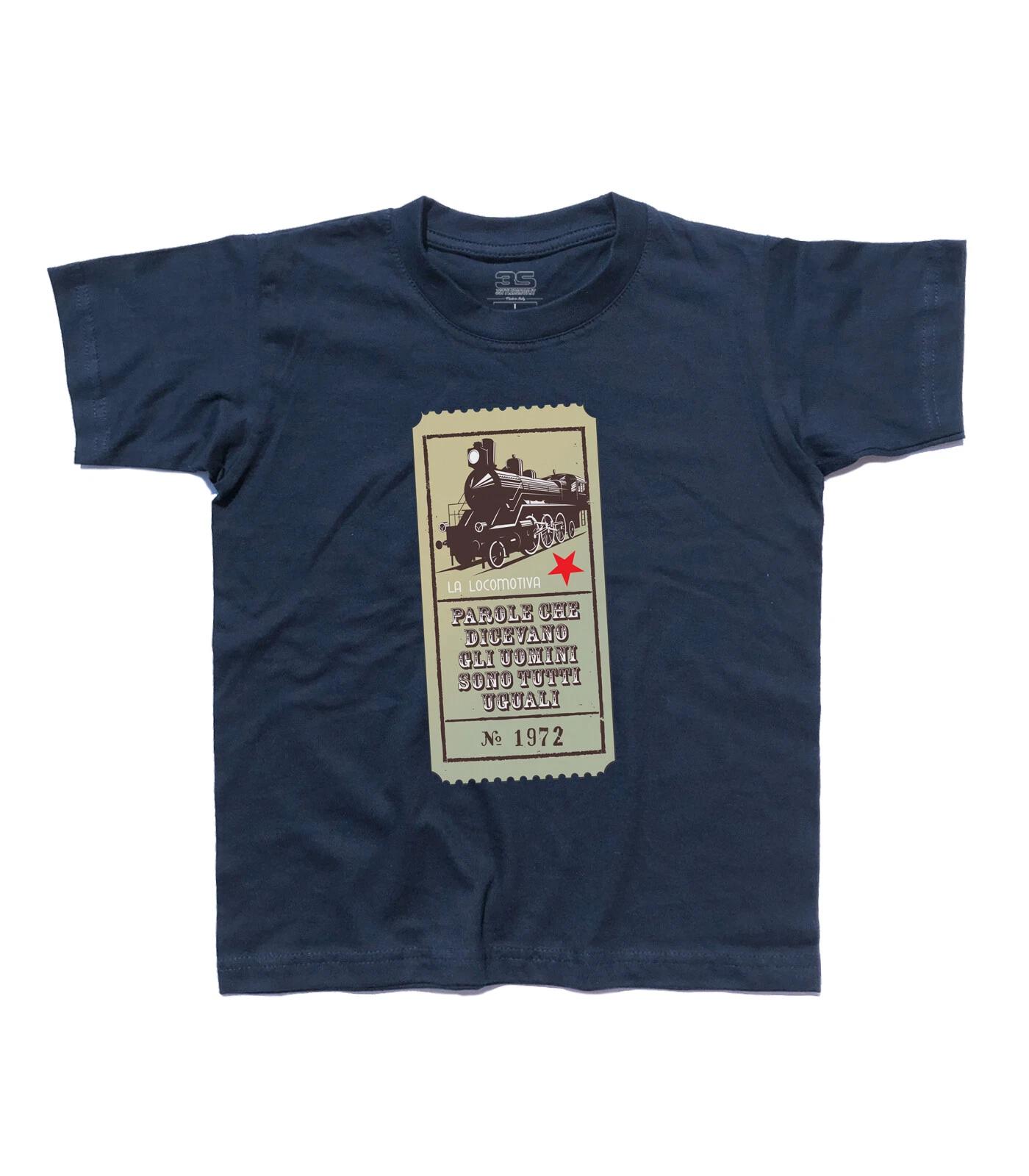 

T-Shirt Child Francesco Guccini the Locomotive Revolution Rock Stella Red 100