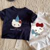 Summer Cotton Kids Cartoon Short Sleeve T Shirt Boys Girls Round Neck Top For Babies And Toddlers