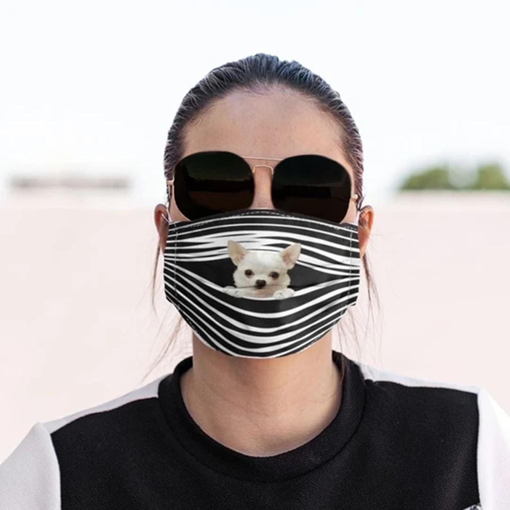 

Общие отпечатки собак Дышащая моющаяся маска Маска для лица Можно разместить фильтр