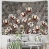 Colorful Cotton Tapestry Wall Hanging Nature Plant Aesthetics Room Boho Tropical Living Room Decor Fabric