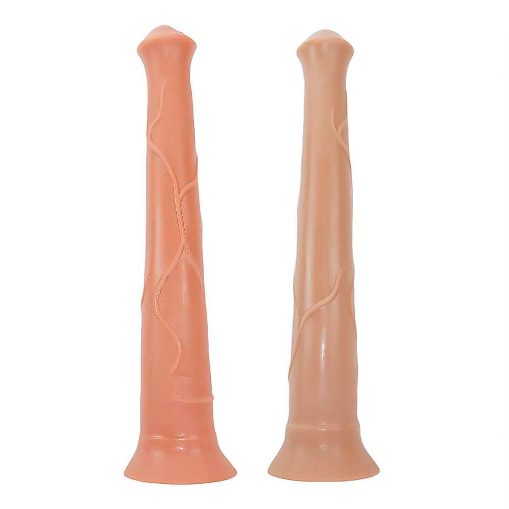 Double Layer Silicone Super Large Size Penis With Anal Plug Development In The Posterior Chamber