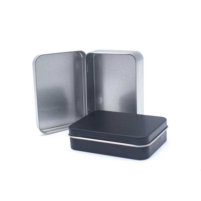 Small Cartoon Tin Box Hairpin Storage Case Rectangular Jewelry Cosmetic Organizer For Candy Pill Hinged Empty Box