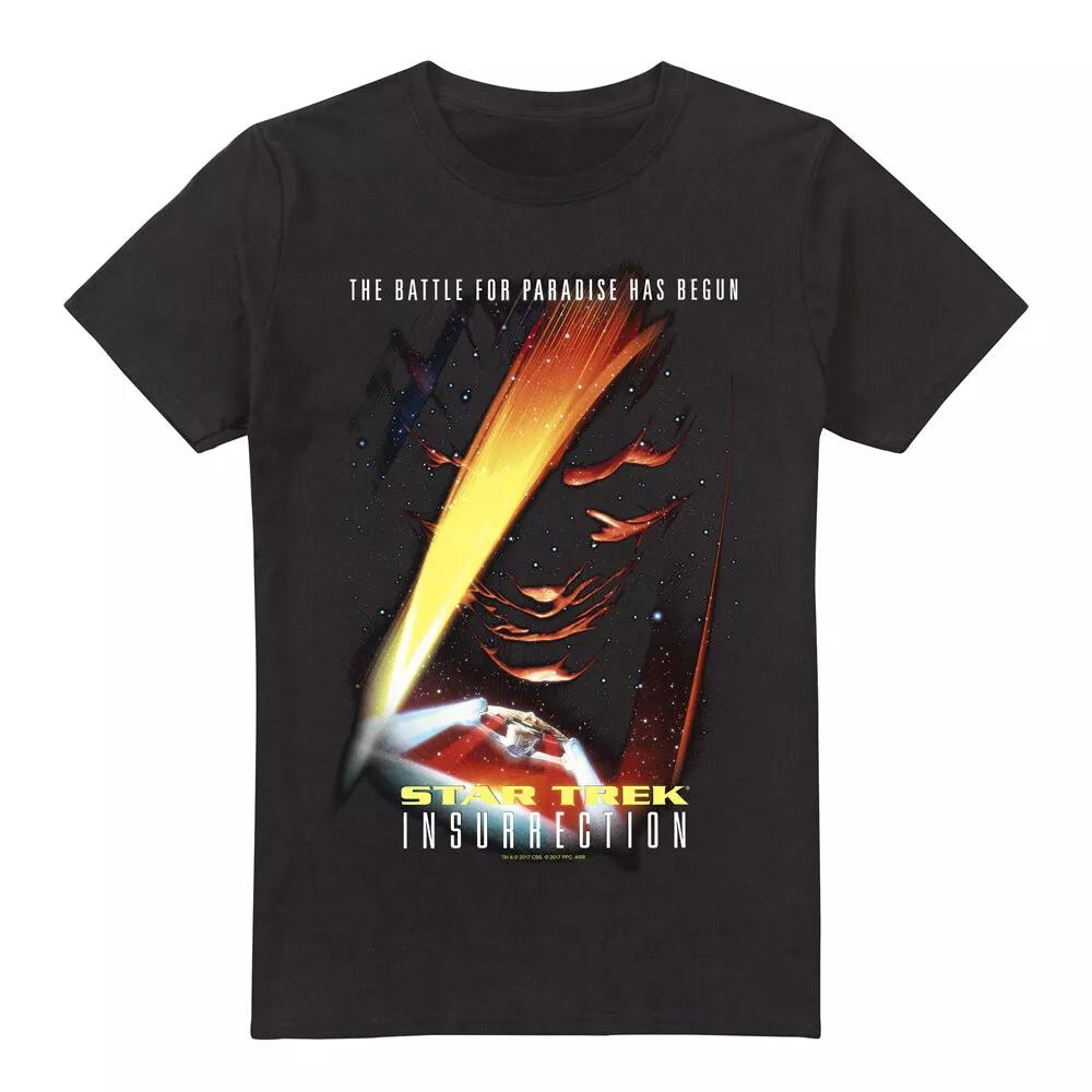 Star Trek Insurrection(Movie) 100% Cotton T-shirt Mens Tees Top S-5XL, Black XL