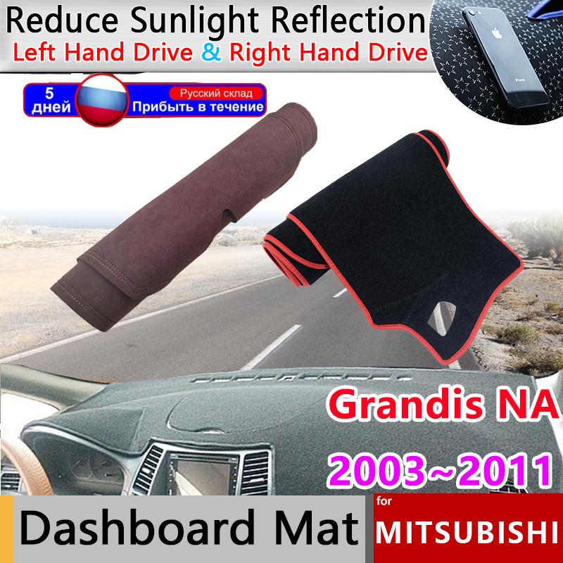 Dashboard Cover Mat For Mitsubishi Grandis NA BA Space Wagon 2003~2011 Sunshade Dashmat Protect Carpet Anti-sun Pad Car Sticker