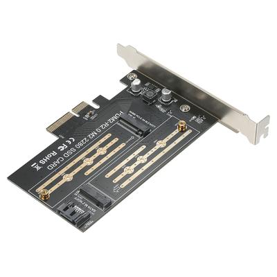 M.2 NVME To PCI-E X4 Expansion Card SSD Adapter Card with M.2 M-key B-key Interfaces Support  NVME