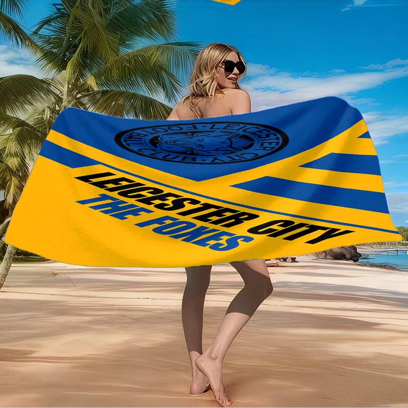 Leicester City Football Club Strandtuch Mikrofaser Strandtuch, Leicht und Schnelltrocknend, für Sommerreisen, Schwimmbad Fan Geburtstagsgeschenk