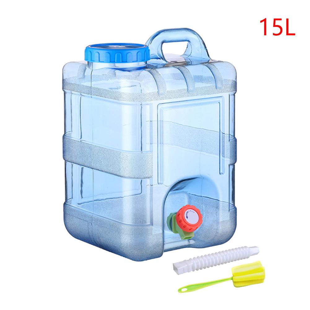 Large Capacity Portable Water Bucket Driving Pure Water Tank Container with Faucet for Outdoor Camping Cooking Picnic Hiking