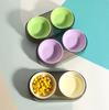 Transparent Ins Wind Macaron Color Cat and Dog Feeding Bowl Water Food Integrated Cat and Dog Eating Utensils Anti-overturning Double Bowls for Pets