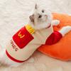 Cute French Fries Autumn Anti-hair Loss Hairless Cat Kitten Warm Two-legged Clothes Puppy Dog Clothing Pet Clothes