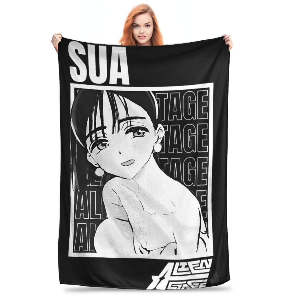 Anime Alien Stage Super Soft Blankets  Kids Plush Bedding Throws Aesthetic Home Decor Flannel Bedspread Sofa Bed Cover