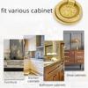 Retro Cabinet Door Knobs Furniture Hardware Wardrobe Drawer Pulls Retro Knob Brass Handle  Dresser
