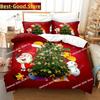 3D Christmas Quilt Cover Bedding Set Duvet Comforter Pillow Case Bed Linens Twin Queen King Double Full Single Bedroom