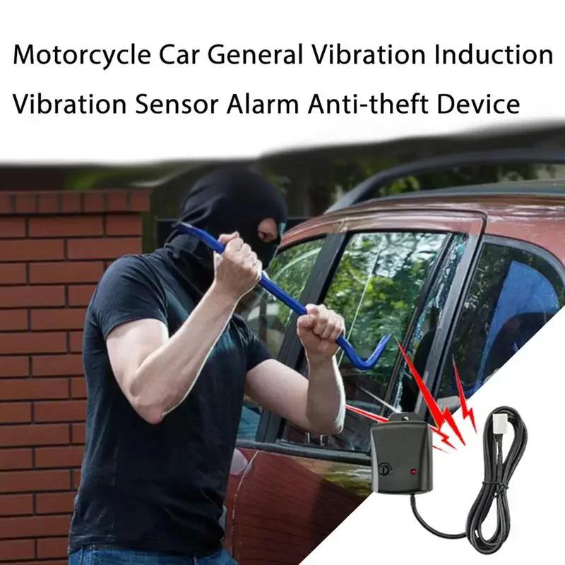 Universal Vibration Sensor Alarm Anti Theft Security Device for Motorcycle Car Vehicle Burglar Alarm with Induction Trigger