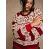 Women S Christmas Crew Neck Long Sleeve Plus Size Casual Sweater