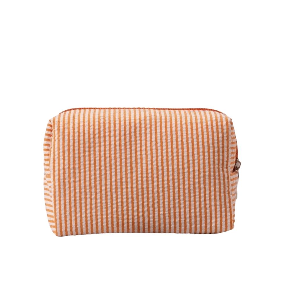 Striped Toiletry Bag Large-Capacity Makeup Storage Bag Personalized Desk Pencil Box  Travel Use