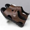 New Men's Sandals Fashion Brand Roman Sandals for Men Soft Bottom Comfortable Beach Shoes High Quality Leather Men Casual Shoes
