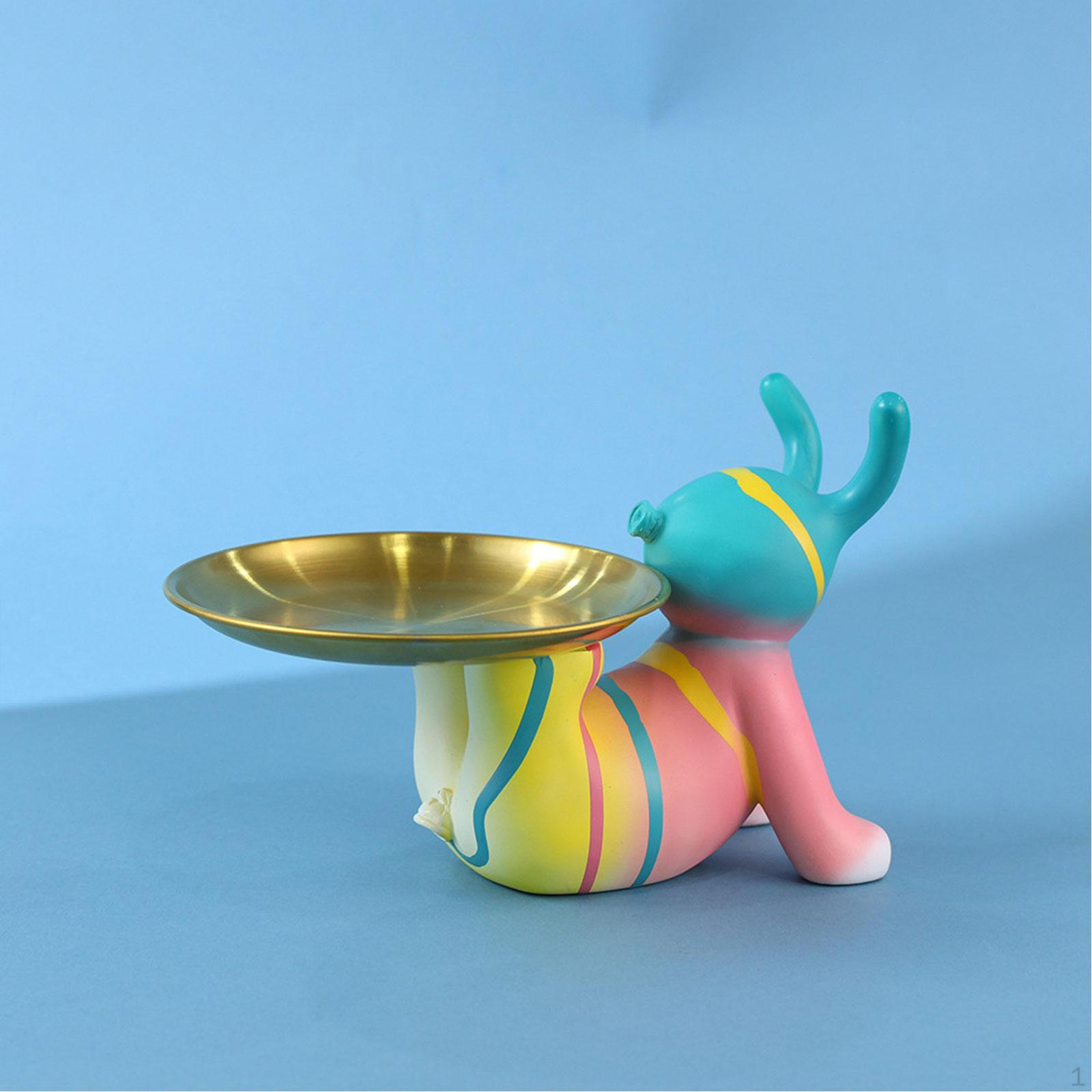 

Balloon Rabbit Statue Abstract Sculpture Art Crafts Desktop Ornament Decorative Figurine for