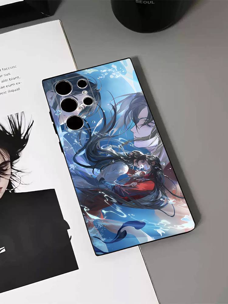 

H-Heaven Мультяшные Официальные Благословения Для Samsung S26,S24,S21,S22,S23,S30,Ultra,S20,Plus,Fe,Lite,5G Черный Чехол Для Телефона SamsungS30Plus