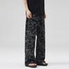 Spring and Summer American Elastic Waist Camouflage Casual Jeans Men's Loose Straight Tube