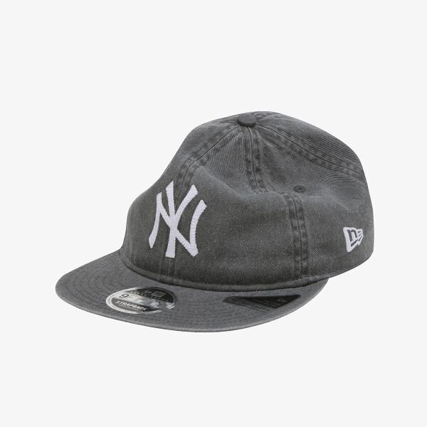 New Era Mlb New York Yankees Pigment Washed Retro Crown Strapback Black 15131615