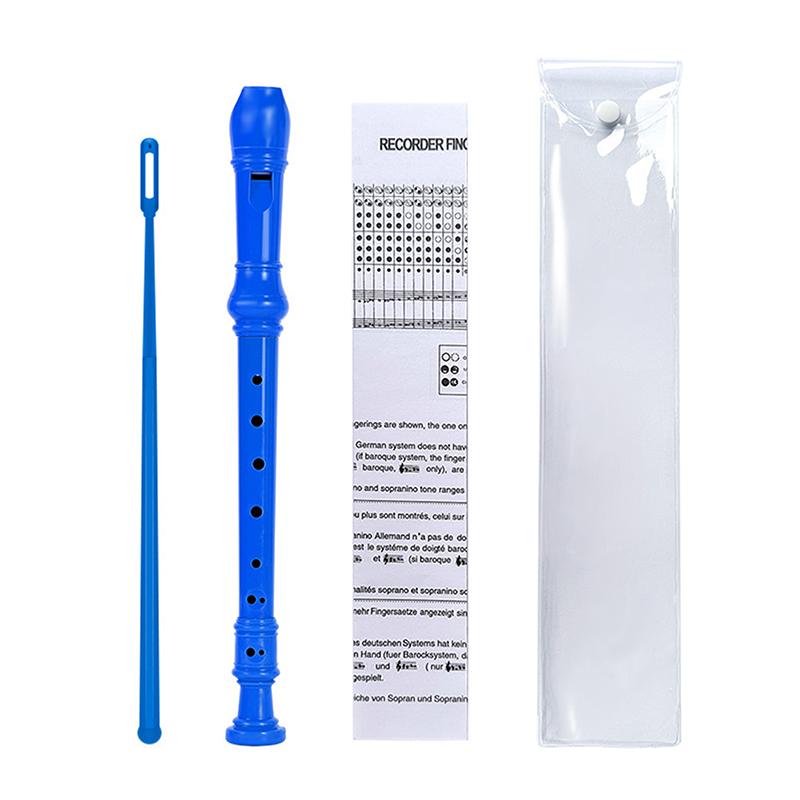 8-Hole Flute Set Vertical Flute Beginners Professional Practice Recorders Abs Flute With Cleaning Rod Orff Woodwinds Instruments