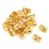 160pcs Metal Gold Earring Backs Scrolls Non Slip Earnuts for DIY Jewelry Findings