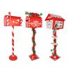 Wooden Christmas Mailbox Ornament for Home & Cafe Decor