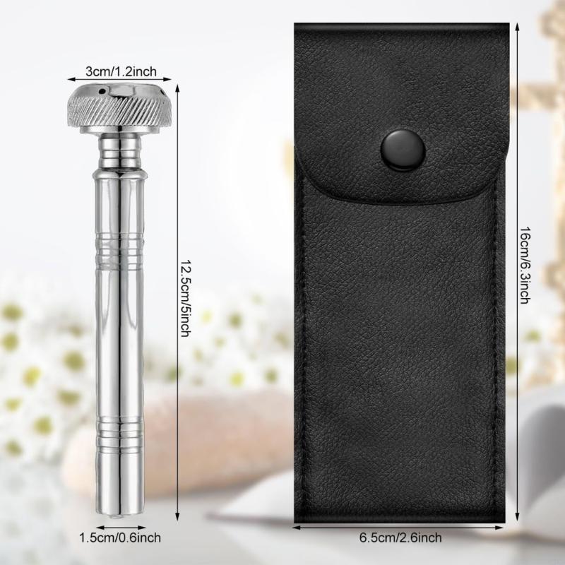 62KD Durability Steel Holy Water Sprinkler for Ceremonies Party with Leather Case