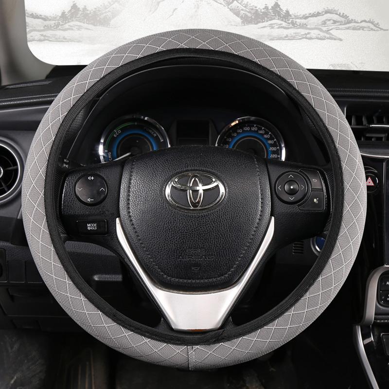 

Эластичный чехол на руль, без внутреннего кольца, подходит для рулей 14,5-15 дюймов, дышащий лен, без запаха, легко носить