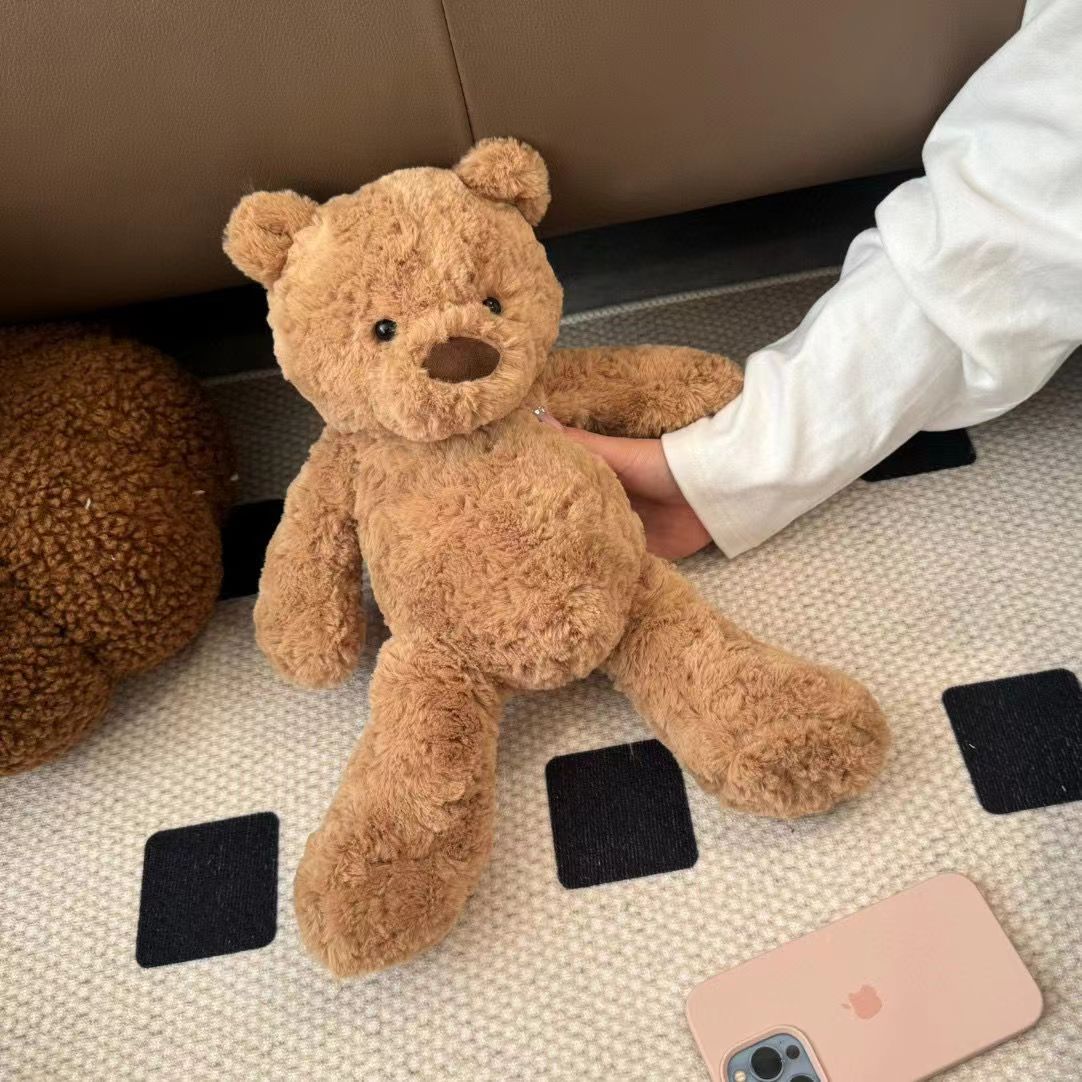 

Милый медведь плюшевая кукла игрушки для сопровождения спящей куклы девочка Новый год День святого Валентина подарок комната кровать ребенок детский праздник G