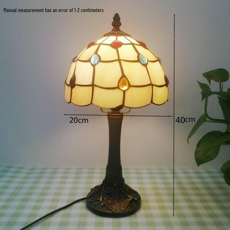 Tiffany Style Desk Lamp for Bedroom, Living Room, or Children's Room Night Light