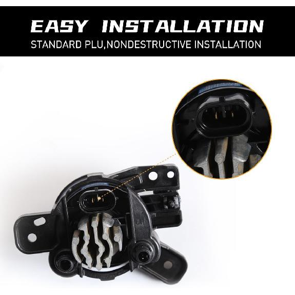 LED Fog Lights For Chevrolet Colorado 2023 2024 2025 Front Bumper Fog Lamp Fit For Silverado 2500HD Trailblazer GMC Canyon Yellow Light