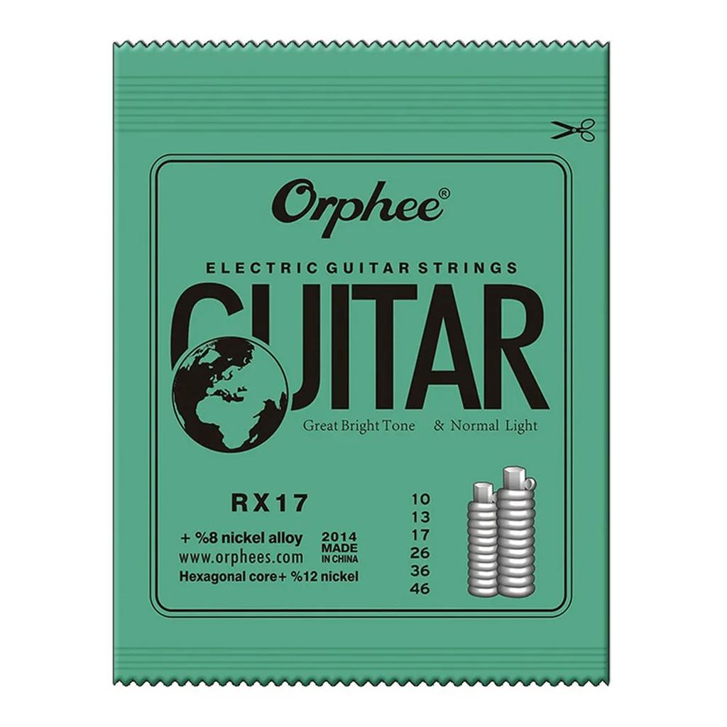 Orphee 1/5/10 Stück Elektrische Gitarrensaiten Satz RX Serie Sechskant Kohlenstoffstahl 6 Saiten für Elektrische Gitarren Zubehör & Teile