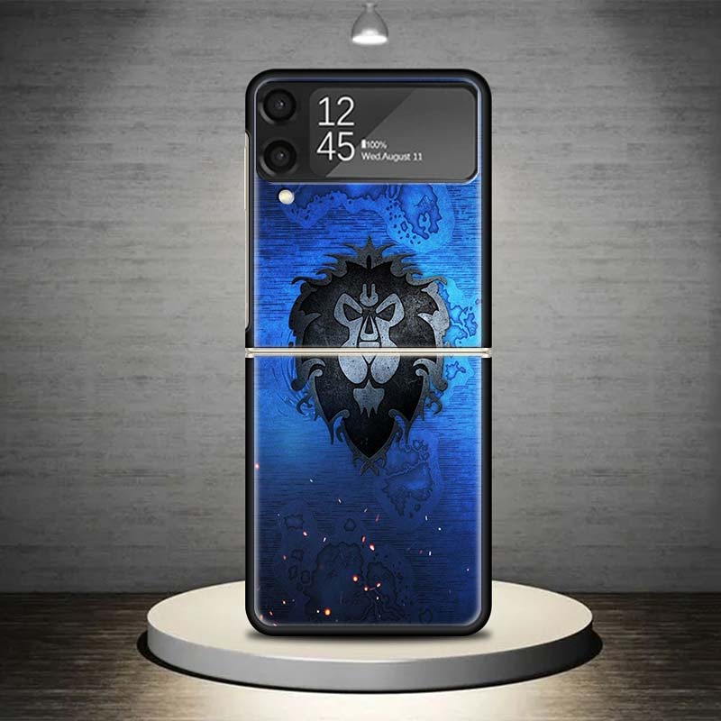 W-World Of W-Warcraft W-Wow Phone Case For Samsung Galaxy Z Flip 7 6 5 4 3 5G Cover ZFlip7 ZFlip6 ZFlip4 ZFlip5 ZFlip3 Coque Fun