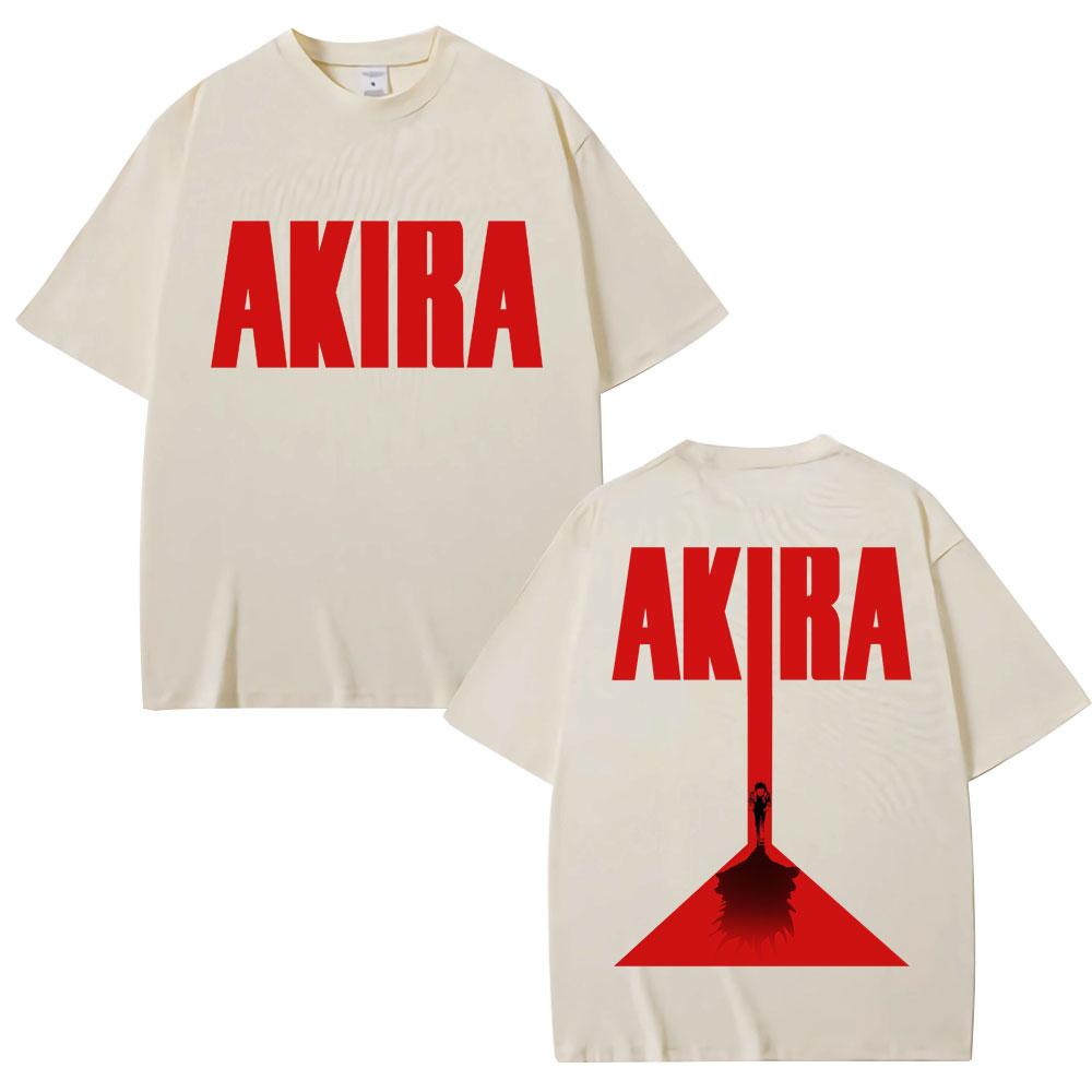 Japanese Anime Akira Vintage T-shirt 90s Science Fiction Movie Shotaro Kaneda Manga T Shirt Soft Cotton Oversized Tshirts