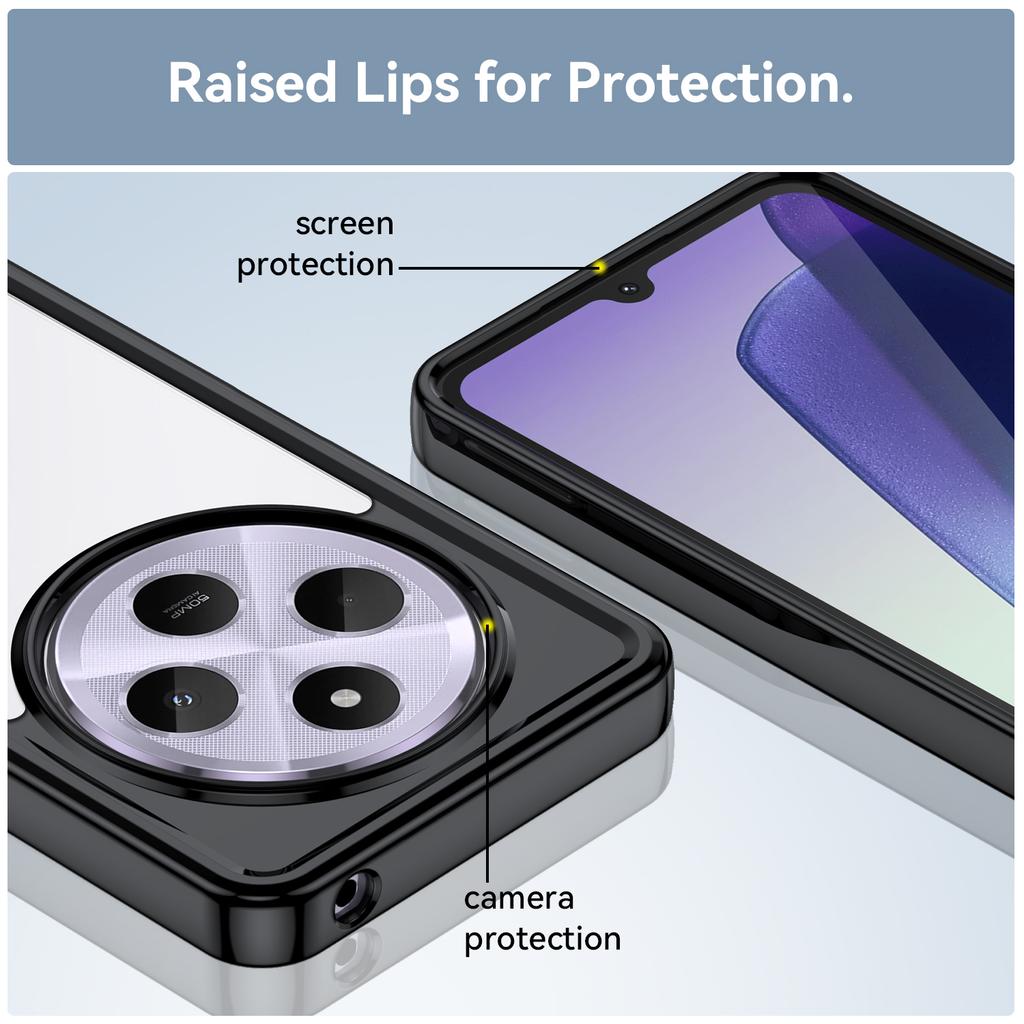 Transparent Colorful TPU Case for Xiaomi Redmi 14C 4G 13C 5G Protective Cover Clear Coque Shell Fundas