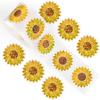 500 Stück/Rolle Sonnenblumen Halloween Aufkleber Schneemann Dekoratives Papier Geister Aufkleber Lasertyp Wasserdicht Reflektierende Etiketten Decals
