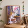 Disney oil painting Dumbo bath handmade diy art painting home decoration artwork